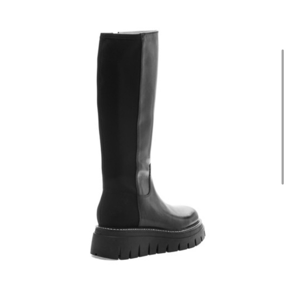 NWT J/SLIDES TYRONE Black Leather Knee High Boot - Picture 3 of 12
